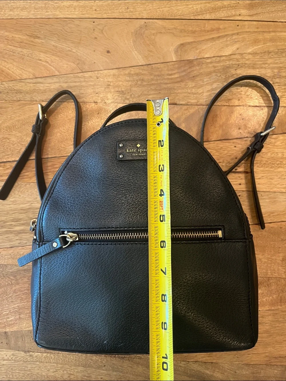 KATE SPADE GROVE STREET SAMMI DOME BLACK LEATHER BACKPACK